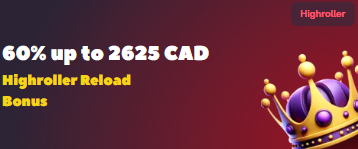 Kingdom Casino 60% up to 2625 CAD Promotions